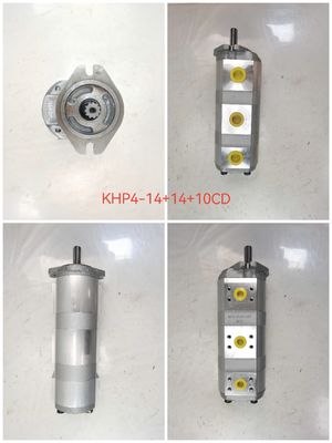 Высокопроизводительный гидравлический шестеренный насос KHP4-14+14+10CD с мощностью 11 кВт, производительностью 1060 л/мин и давлением 160 кПа-250 кПа. Гидравлические детали для сельскохозяйственной техники