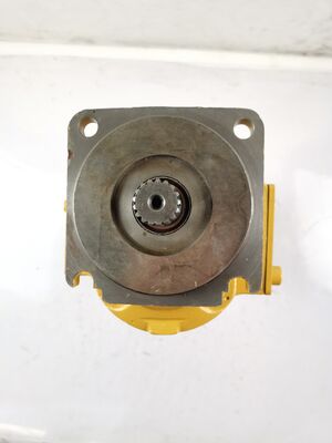 Гидравлический шестеренный насос CBGJ2051+2051+2051 17T L, алюминиевый сплав и железные материалы, желтый цвет, гидравлический масляный насос для строительной техники