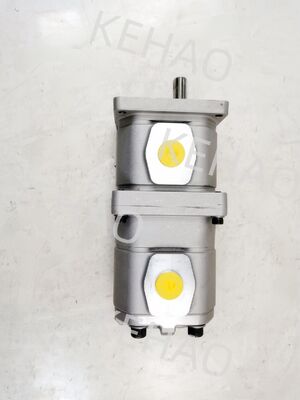 Гидравлический шестеренный насос. Шестеренные насосы для тяжелой техники. Рулевое управление и устройство подачи энергии. Масляный насос. Номер детали 704-56-11101. Алюминиевый сплав