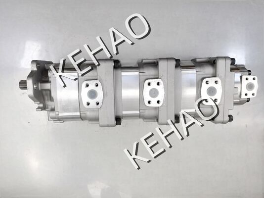 Для WA420-1C/542 Komatsu Machinery Шестеренный насос 705-56-34100/ SAR 80+63+50+12 Гидравлический шестеренный 3-ступенчатый насос Заводская поставка
