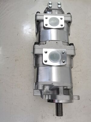 Гидравлический шестеренчатый насос Komatsu Pump SAR3-90+90+(1)20 Гидравлический мотор Чугун Алюминиевый сплав Масляный насос Тяжелая техника Источник питания Гидравлические запасные части Сертификация