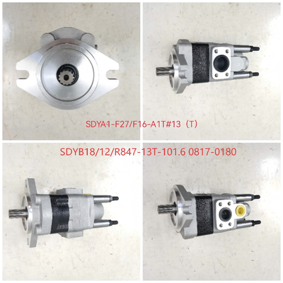 KEHAO Gear Pump Сплав железа и алюминия Гидравлический насос для передачи масла SDYA1-F27+F16-A1TΦ для вилочных погрузчиков