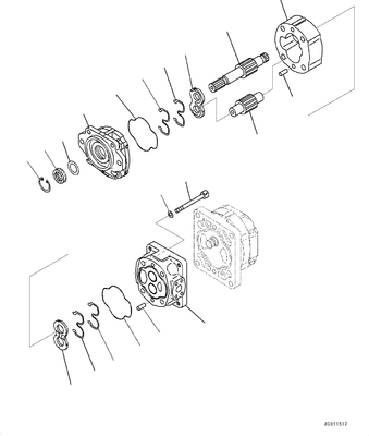 Assy D155A D155AX HM400 насоса SAR100 705-22-40160 KOMATSU