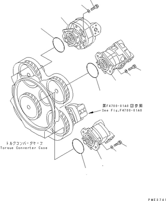 705-52-30490 ПЕРЕКЛЮЧАТЕЛЬ SAR100+28 1+2 WA500 WD500 WF550 WF550T Assy насоса KOMATSU