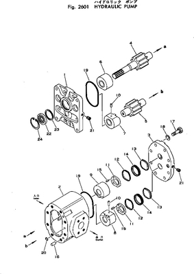 704-12-38100 насос с зубчатой передачей KAR80 D50A D50P D50PL D53S 14KGS KOMATSU гидравлический