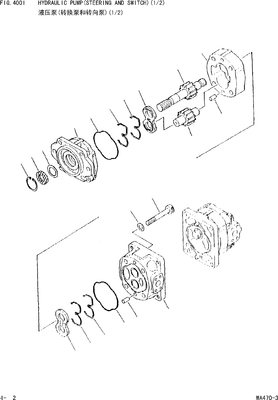 705-52-30280 насос с зубчатой передачей SAR71+50 WA450 WA450L WA470 WF450 WF450T KOMATSU