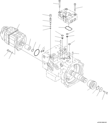 части KOMATSU Assy насоса 708-3T-04620 гремят PC70 PC78MR PC78US PC78UU