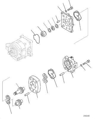 705-52-21250 собрание SAR 63 насоса с зубчатой передачей + SBR 10 GD555 GD655 GD675
